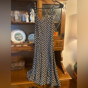 Dark floral sundress with bow in back